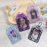 Thumbnail for Chic Ribbon Bowknot Kpop Keychain Photocard Holder - ArtGalleryZen