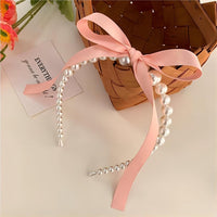 Thumbnail for Chic Ribbon Pearl Hair Band - ArtGalleryZen