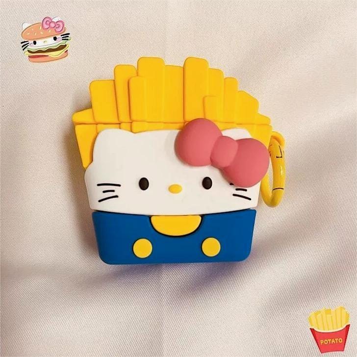 Chic Sanrio Hello Kitty French Fries AirPods Earphone Case