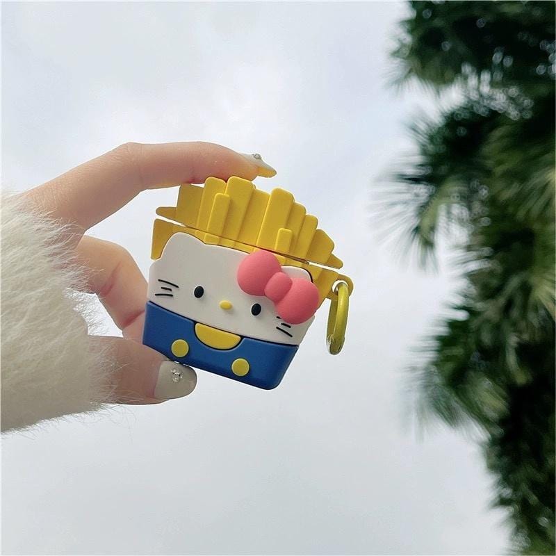 Chic Sanrio Hello Kitty French Fries AirPods Earphone Case