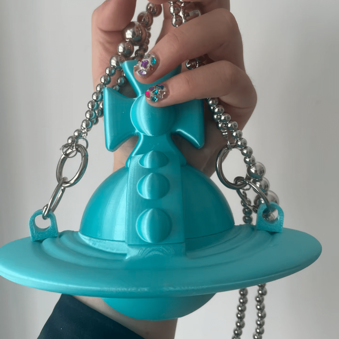 Chic Saturn Planet 3D Printed AirPods Earphone Case - ArtGalleryZen