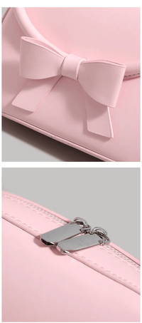 Thumbnail for Chic Shoulder Crossbody Bowknot Leather Bag - ArtGalleryZen