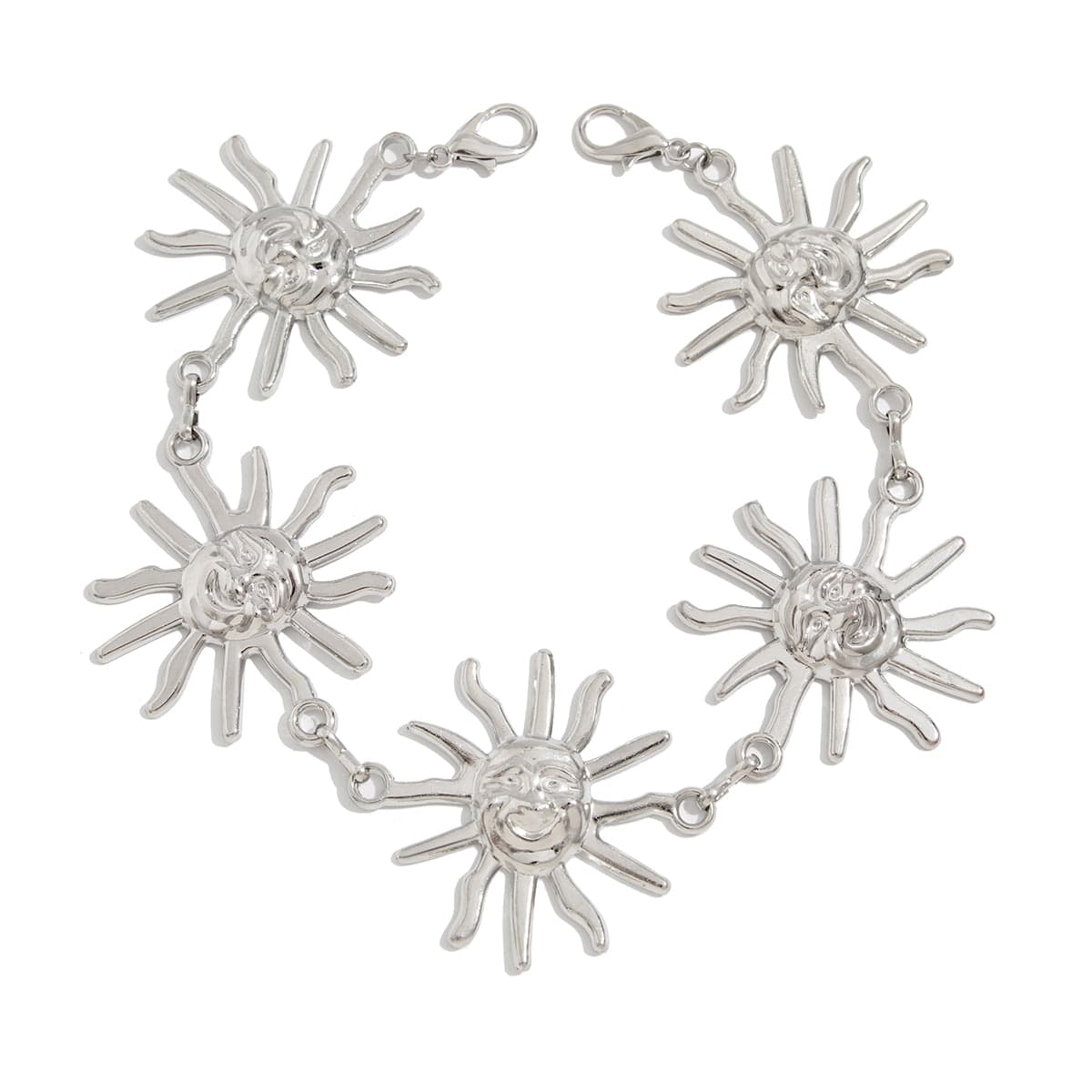Chic Silver Plated Sun Bag Chain - ArtGalleryZen