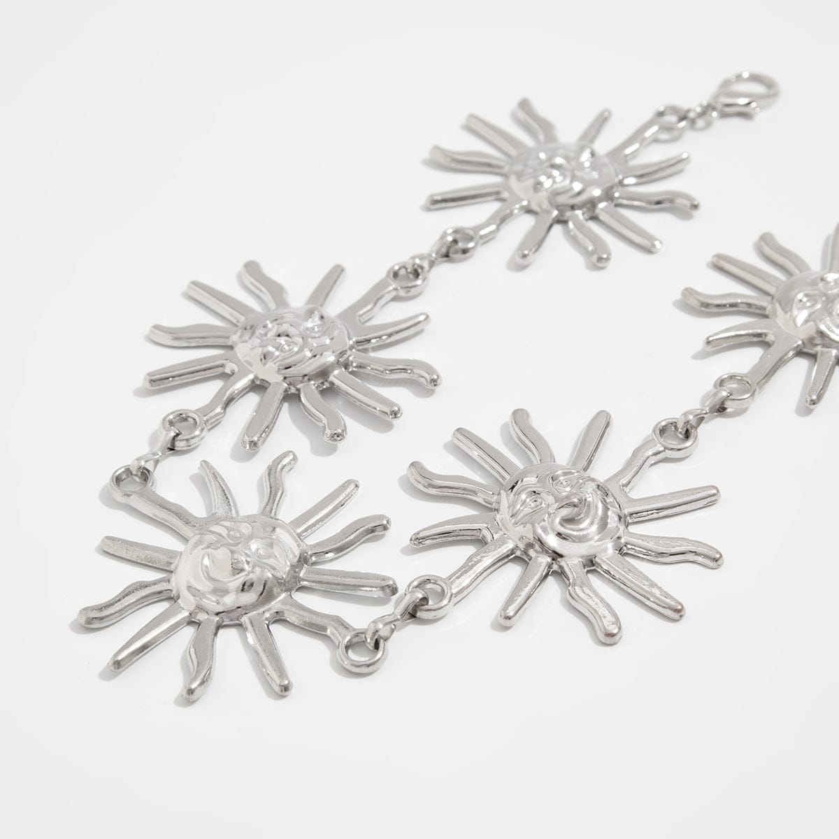 Chic Silver Plated Sun Bag Chain - ArtGalleryZen