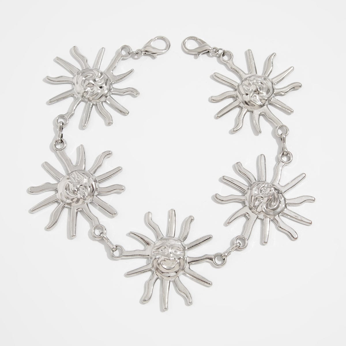 Chic Silver Plated Sun Bag Chain - ArtGalleryZen