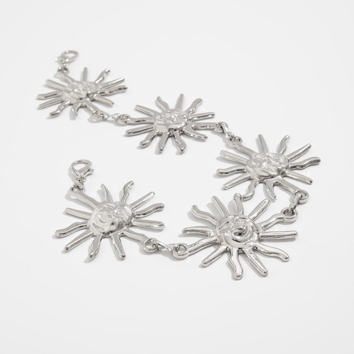 Chic Silver Plated Sun Bag Chain - ArtGalleryZen
