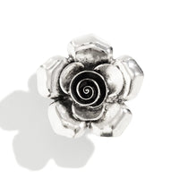 Thumbnail for Chic Silver Tone Flower Open Ring - ArtGalleryZen