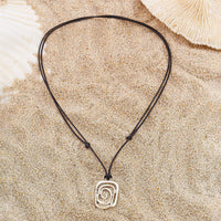 Thumbnail for Chic Spiral Square Wax Cord String Necklace