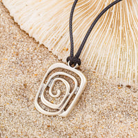 Thumbnail for Chic Spiral Square Wax Cord String Necklace