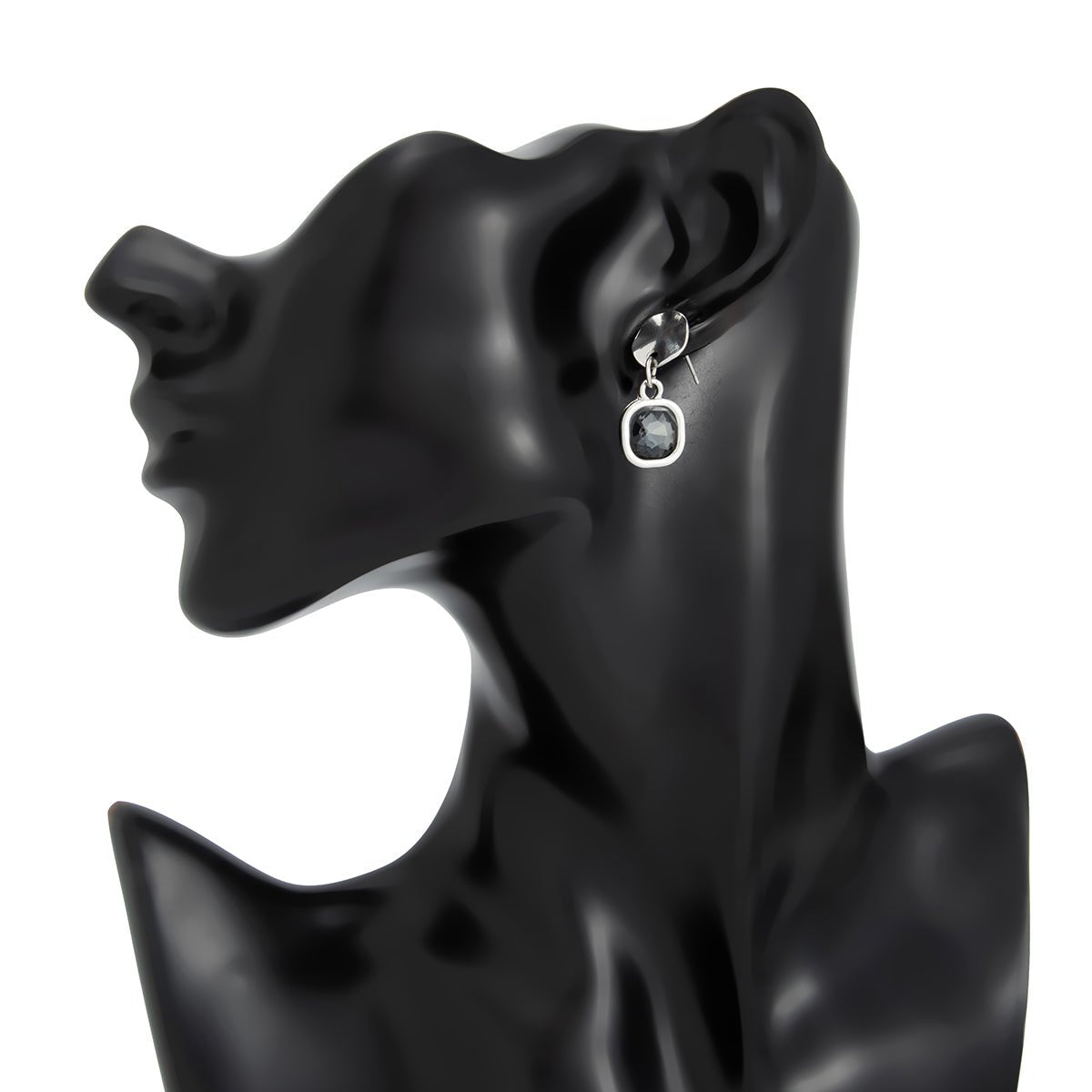 Chic Square Rhinestone Dangle Earrings - ArtGalleryZen