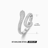 Thumbnail for Chic Stainless Steel Snake Ring - ArtGalleryZen