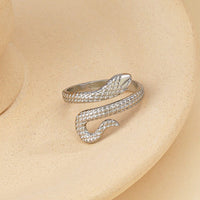 Thumbnail for Chic Stainless Steel Snake Ring - ArtGalleryZen