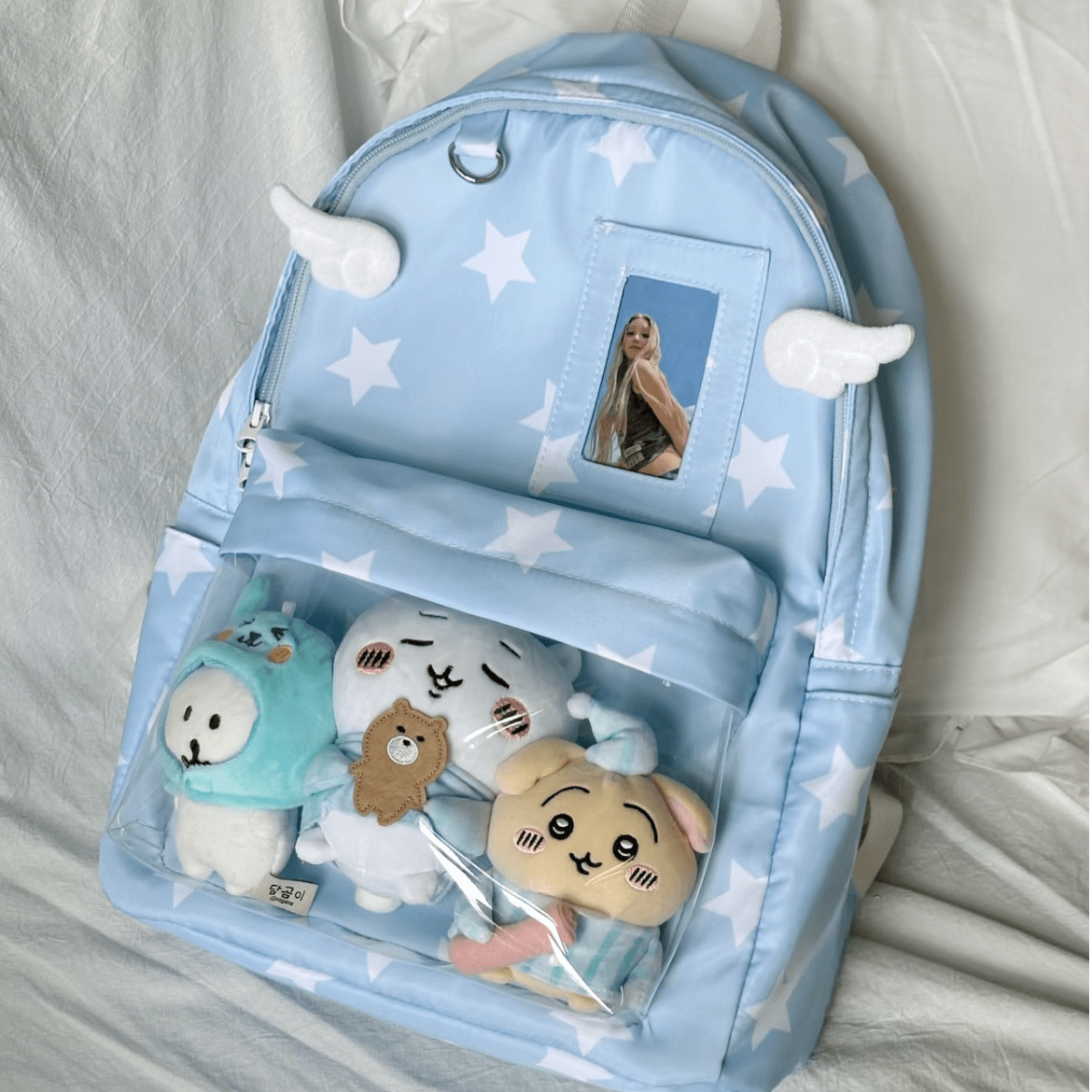 Chic Star Angel Kpop Fan Display Backpack - ArtGalleryZen