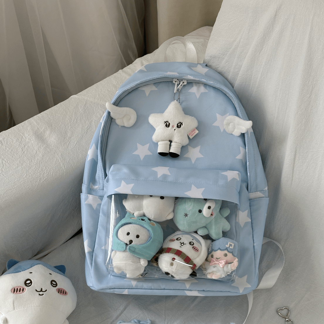 Chic Star Angel Kpop Fan Display Backpack - ArtGalleryZen