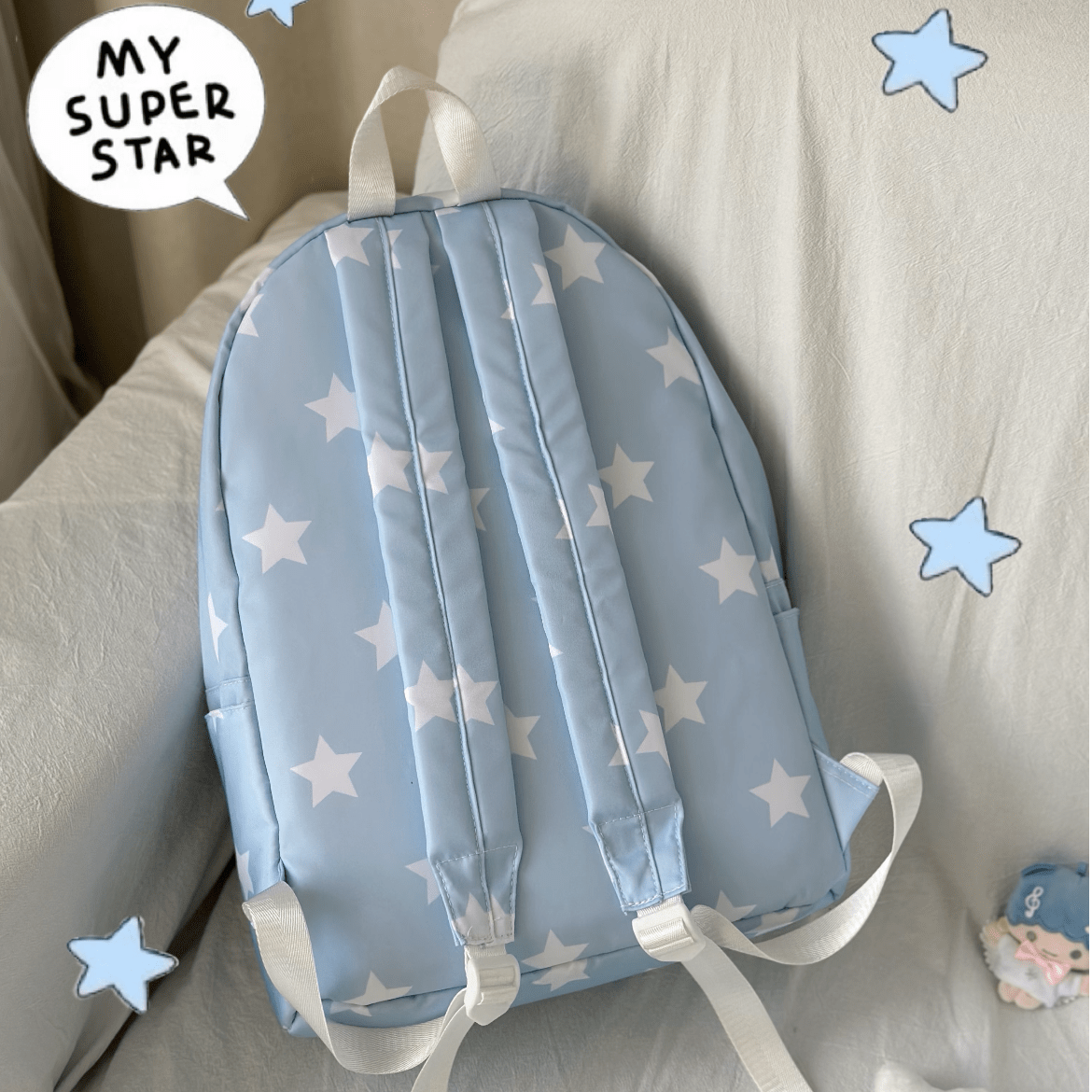 Chic Star Angel Kpop Fan Display Backpack - ArtGalleryZen