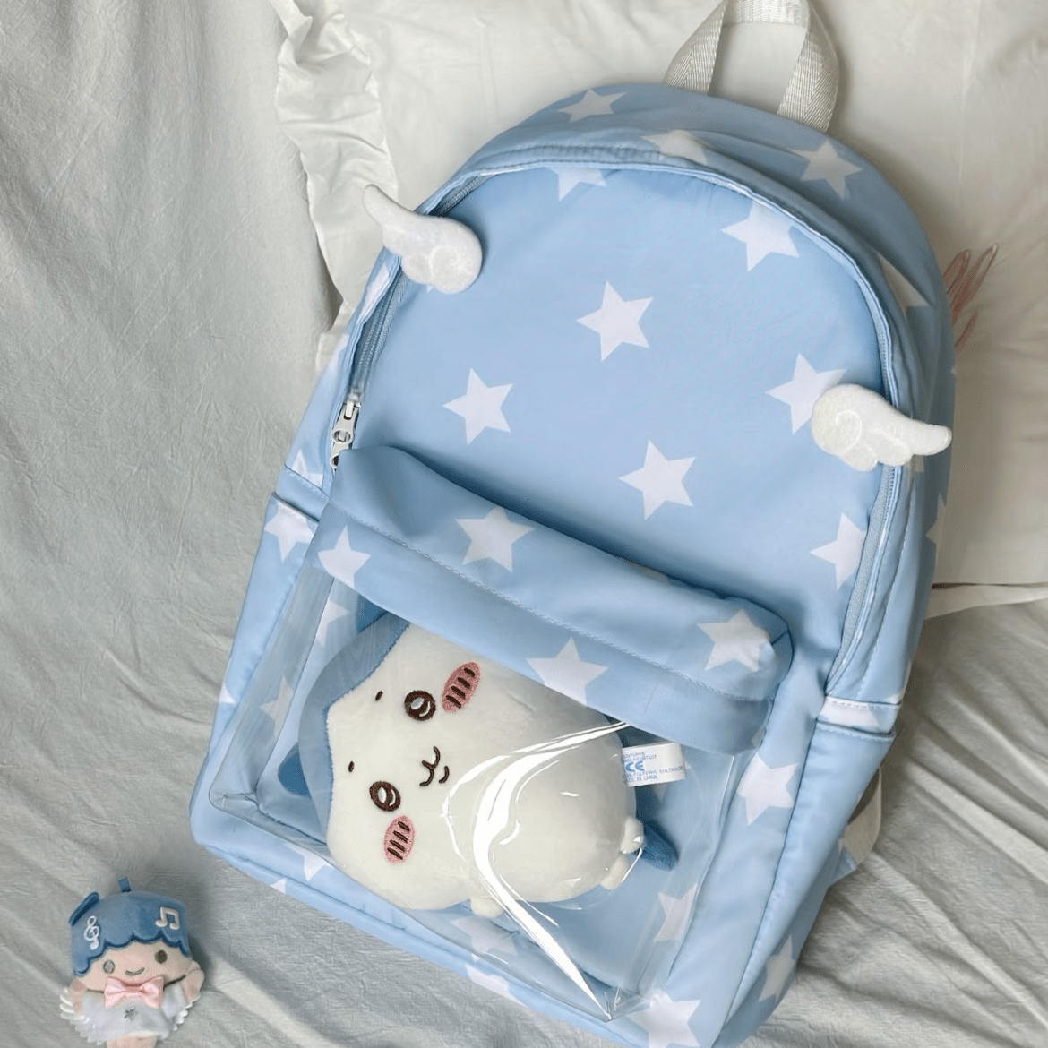 Chic Star Angel Kpop Fan Display Backpack - ArtGalleryZen