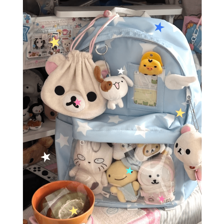Chic Star Angel Kpop Fan Display Backpack - ArtGalleryZen