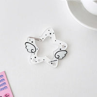 Thumbnail for Chic Star Angel Wing Kpop Acrylic Keychain Carabiner - ArtGalleryZen