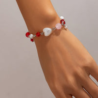 Thumbnail for Chic Star Heart Pearl Crystal Chain Bracelet - ArtGalleryZen