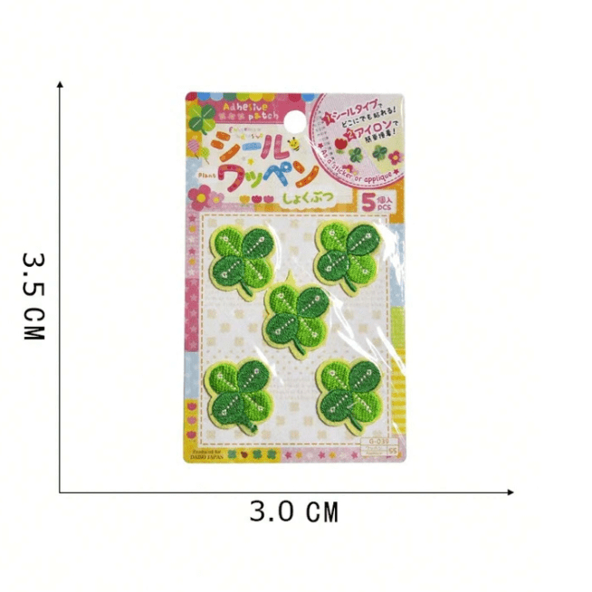 Chic Strawberry Lucky Clover Embroidery Patches DIY Decoration Stickers - ArtGalleryZen