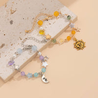 Thumbnail for Chic Sun Moon Charm Pearl Crystal Chain Matching Bracelet Set