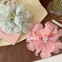 Thumbnail for Chic Sweet Floral Lace Pearl Hair Clip Claw