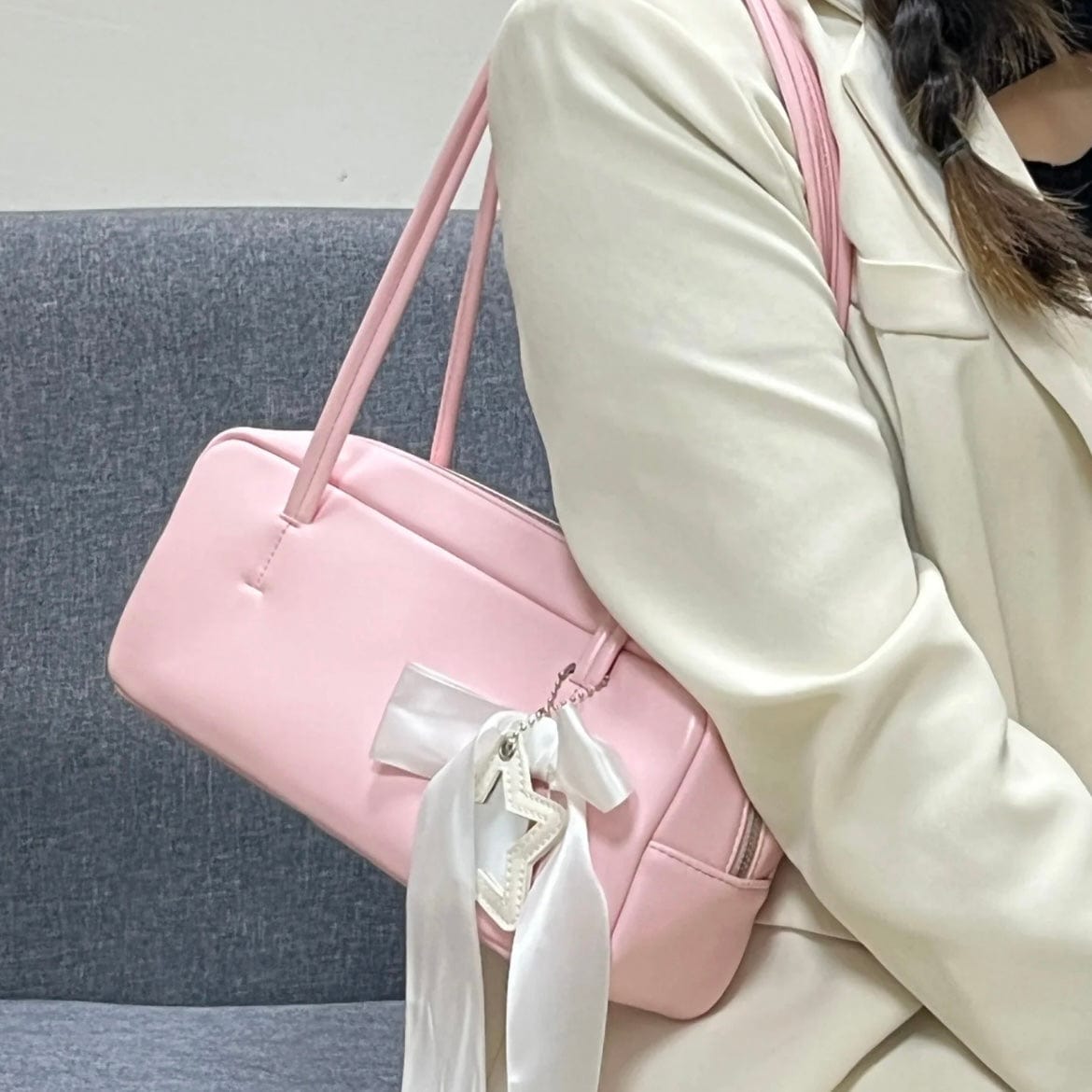 Chic Sweet Star Ribbon Bowknot Leather Shoulder Bag - ArtGalleryZen