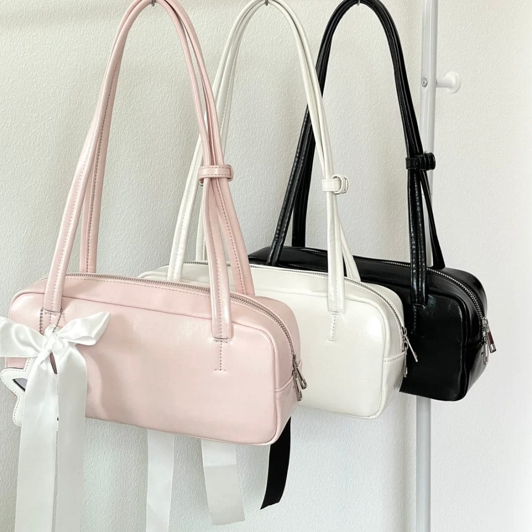 Chic Sweet Star Ribbon Bowknot Leather Shoulder Bag - ArtGalleryZen