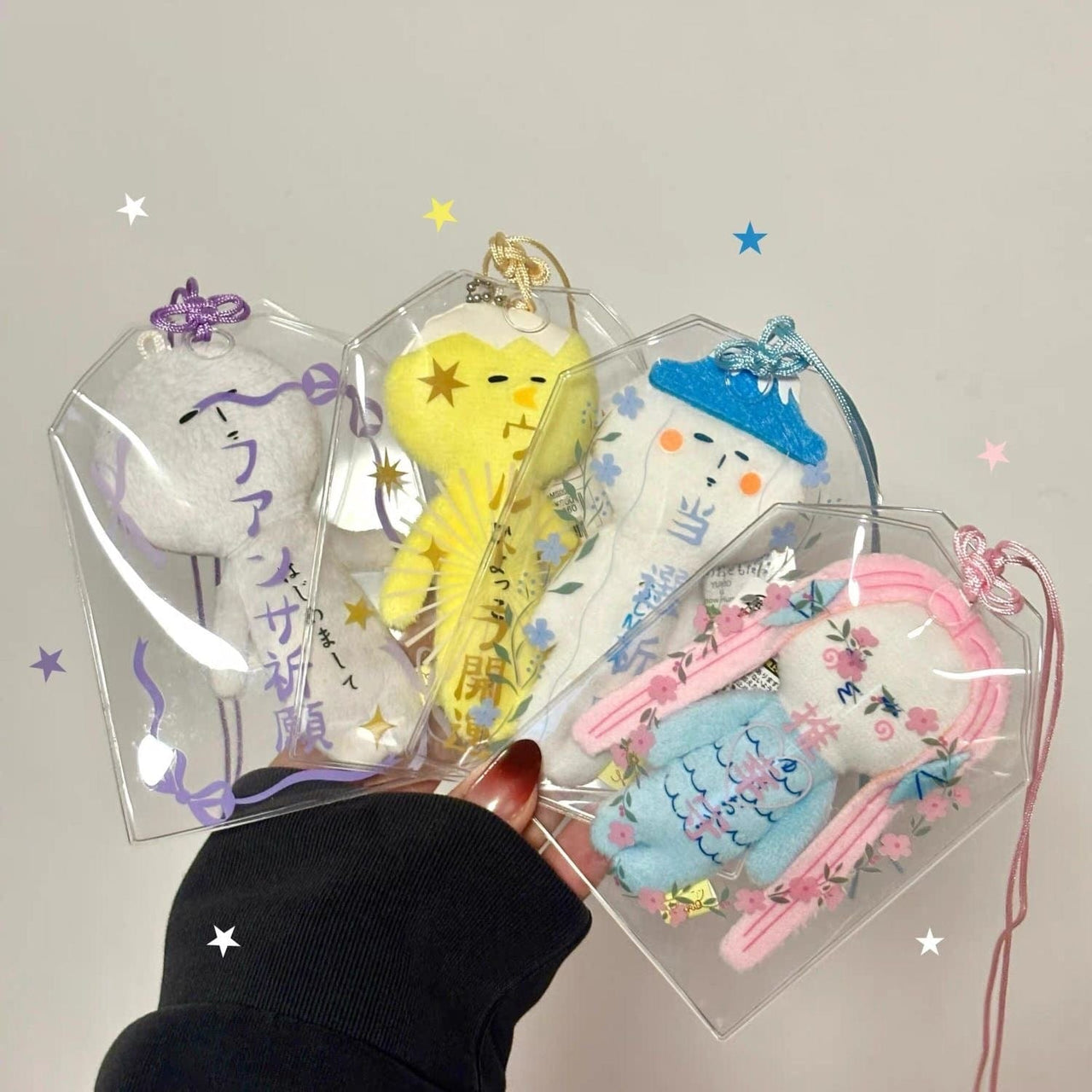 Chic Transparent Amulet Kpop Keychain Photocard Holder - ArtGalleryZen