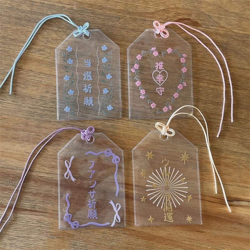Chic Transparent Amulet Kpop Keychain Photocard Holder - ArtGalleryZen