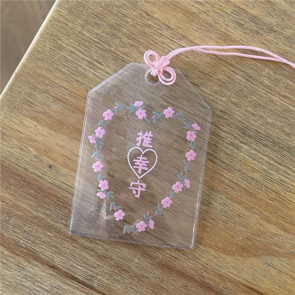 Chic Transparent Amulet Kpop Keychain Photocard Holder - ArtGalleryZen