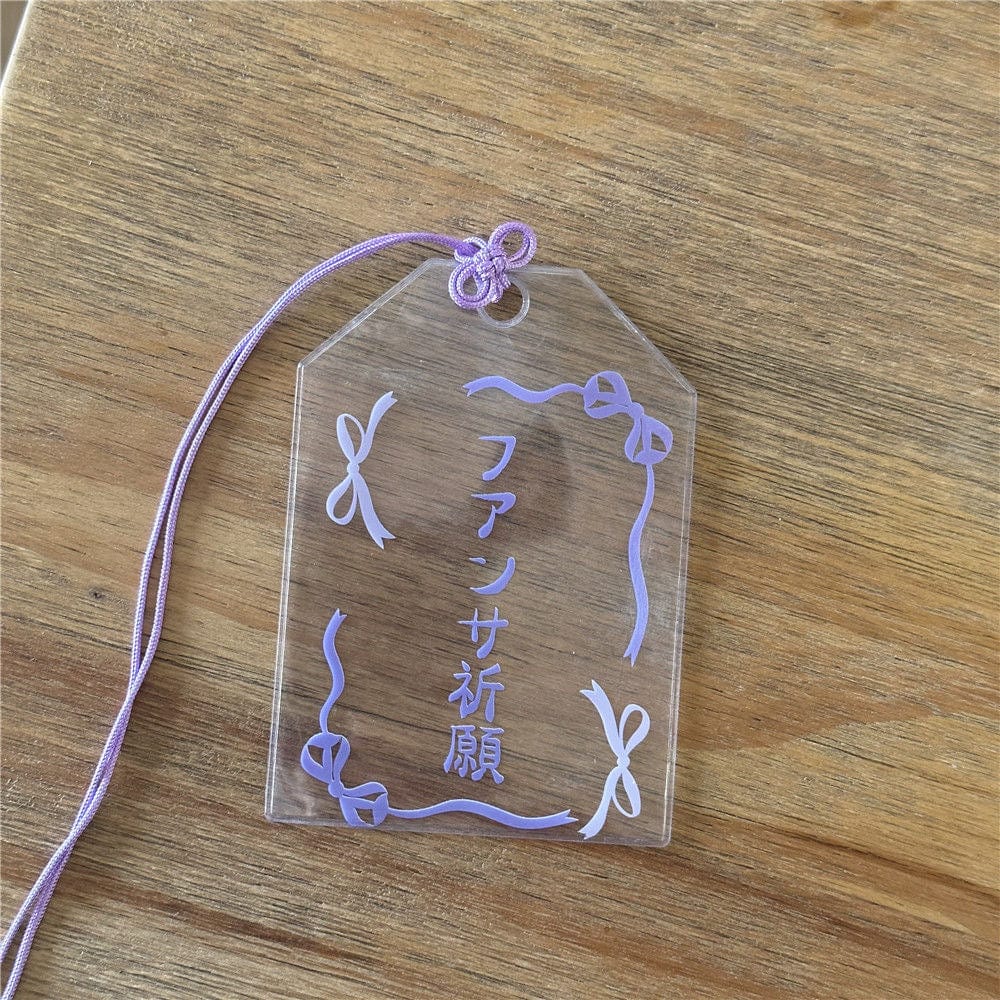 Chic Transparent Amulet Kpop Keychain Photocard Holder - ArtGalleryZen
