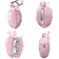 Thumbnail for Chic Transparent Heart Liquid Silicone AirPods Earphone Case