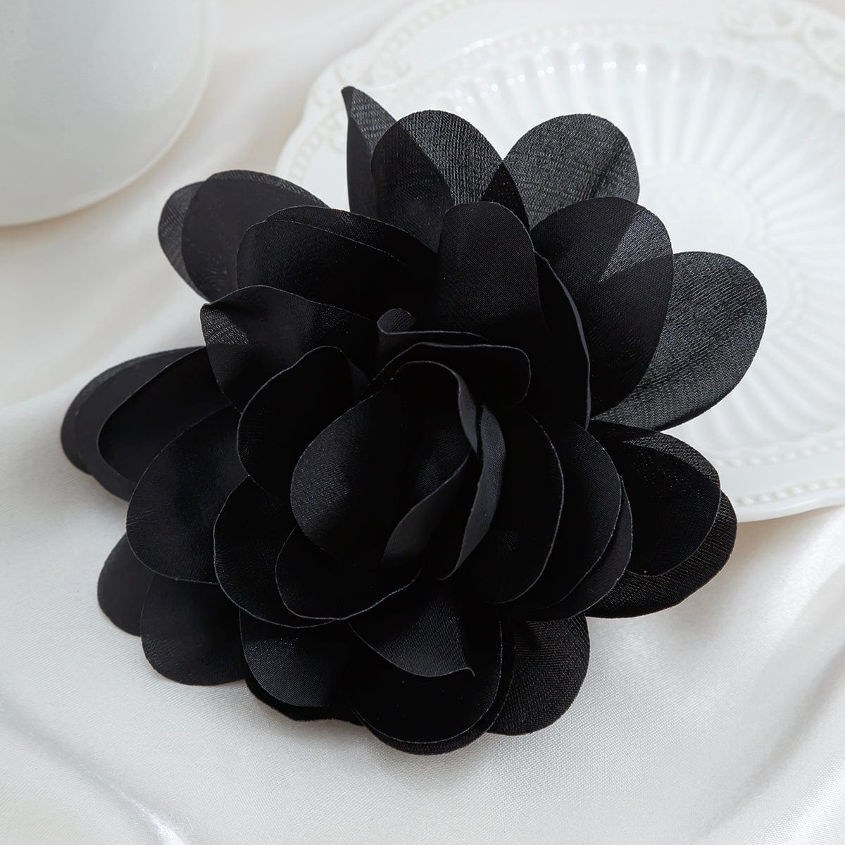 Chic Trendy Satin Flower Pin Brooch