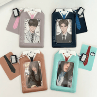 Thumbnail for Chic Uniform Kpop Keychain Photocard Holder - ArtGalleryZen