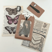 Thumbnail for Chic Uniform Kpop Keychain Photocard Holder - ArtGalleryZen
