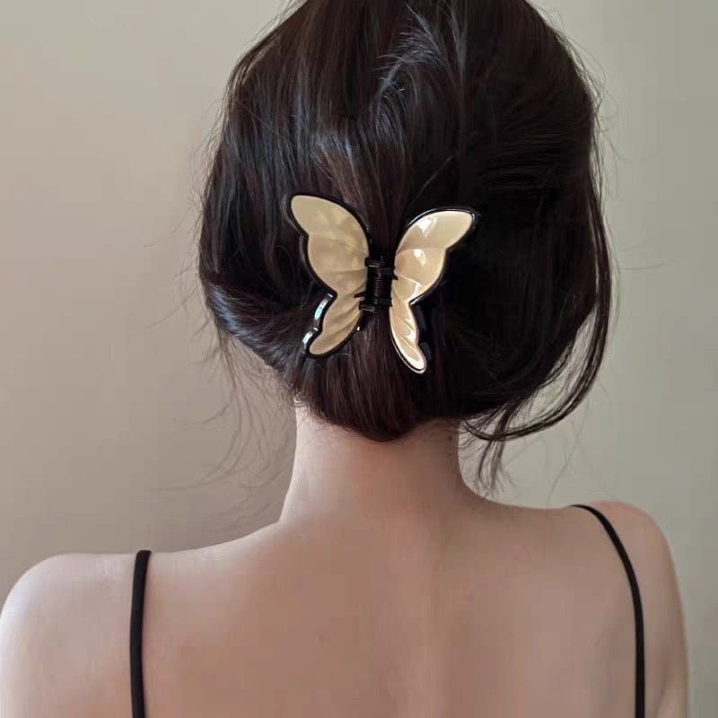 Chic Vintage Textured Butterfly Hair Claw Clip