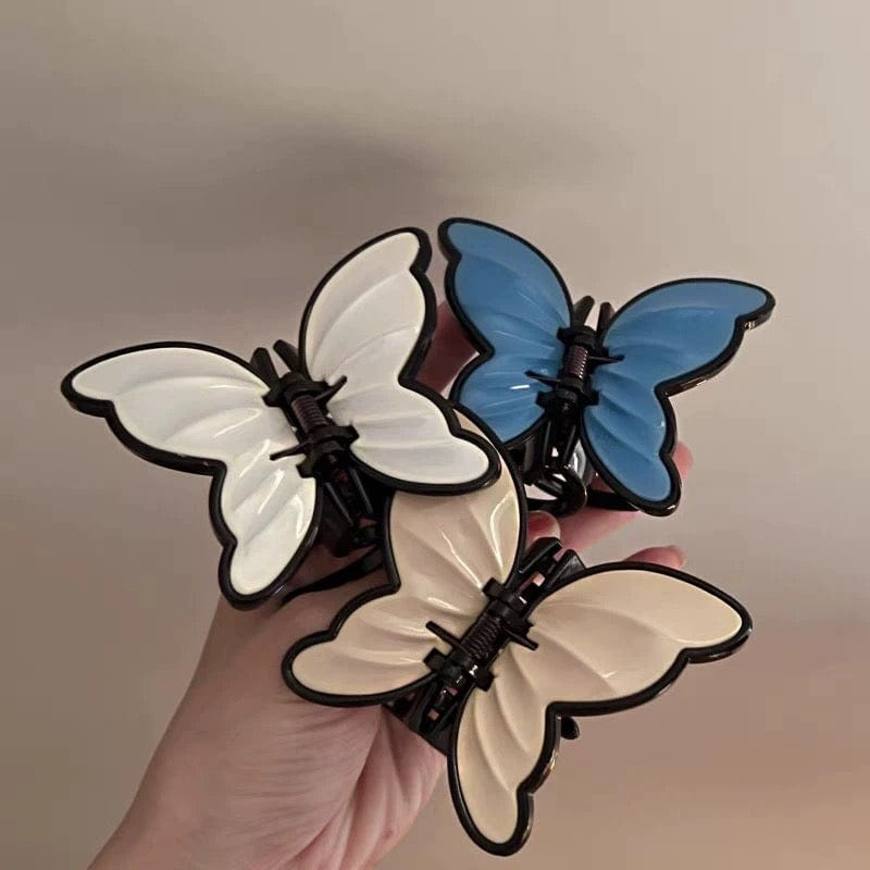 Chic Vintage Textured Butterfly Hair Claw Clip