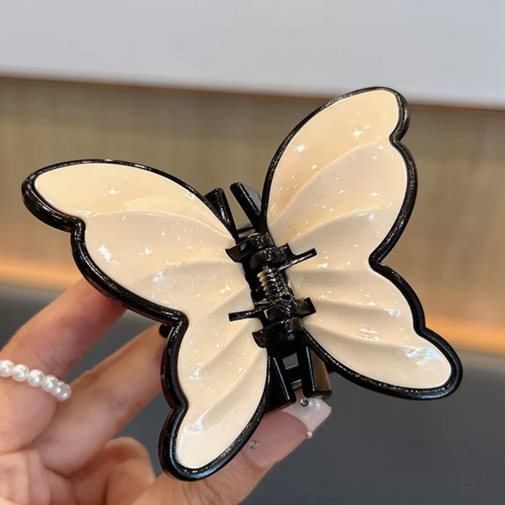 Chic Vintage Textured Butterfly Hair Claw Clip