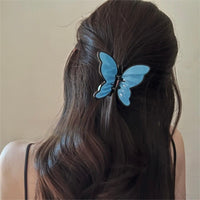 Thumbnail for Chic Vintage Textured Butterfly Hair Claw Clip - ArtGalleryZen