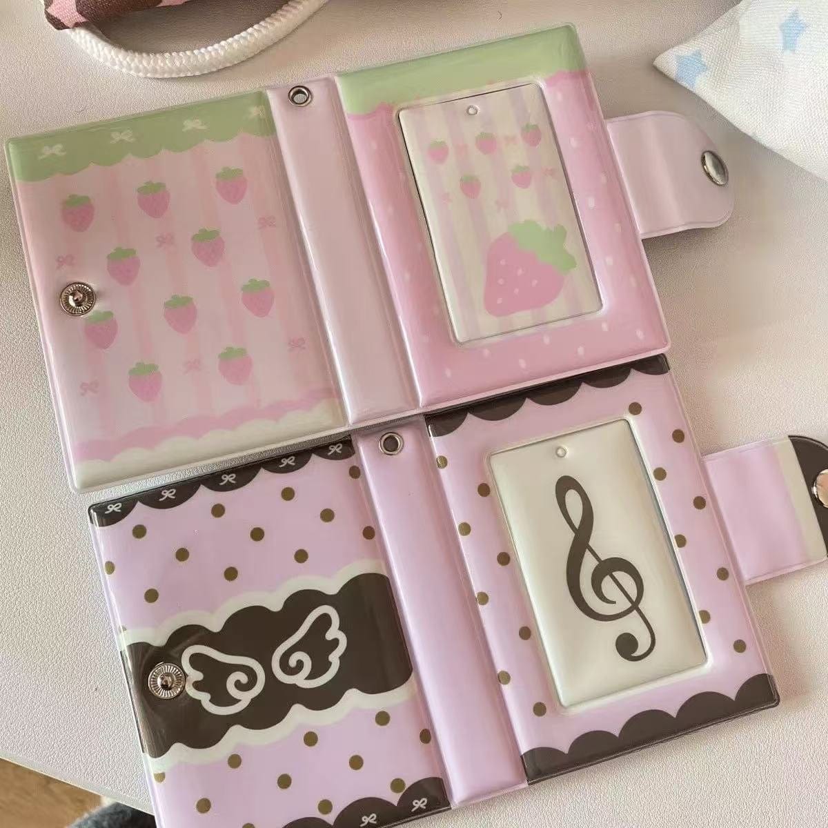 Chocolate Strawberry Heart Kpop 3 Inch Mini Photocard Album - ArtGalleryZen