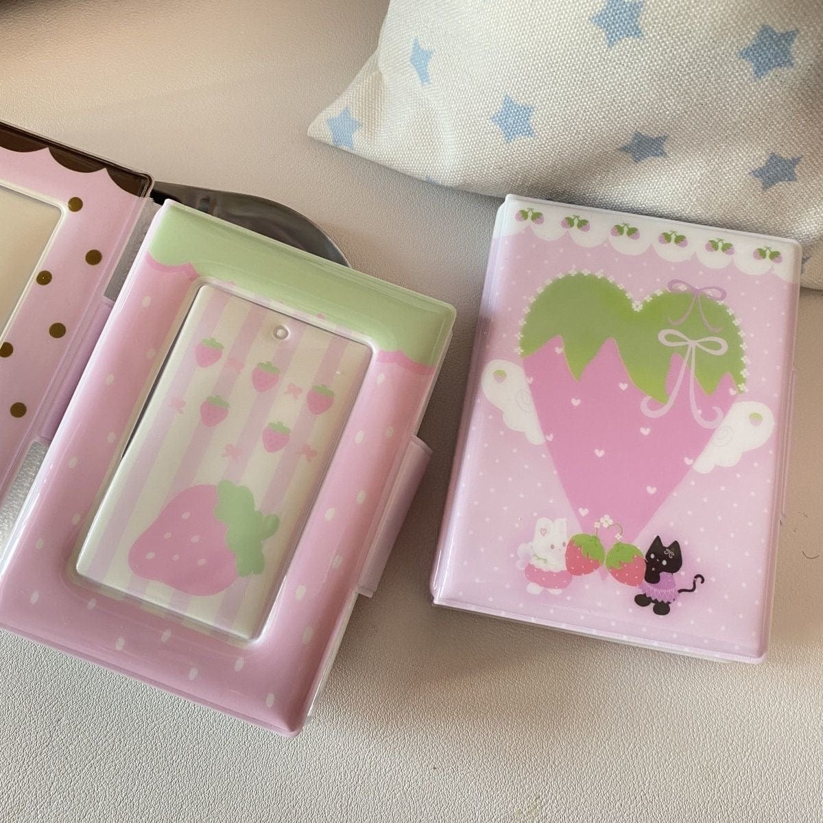 Chocolate Strawberry Heart Kpop 3 Inch Mini Photocard Album - ArtGalleryZen