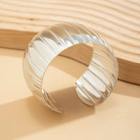 Thumbnail for Chunky Abstract Lantern Pattern Wide Cuff Bangle Bracelet