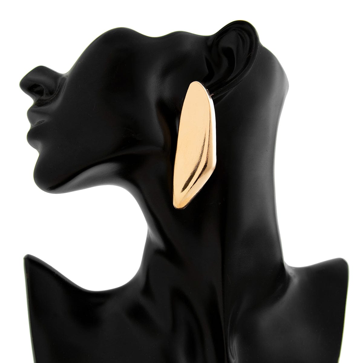 Chunky Gold Silver Plated Geometric Pattern Earrings - ArtGalleryZen