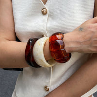 Thumbnail for Chunky Gradient Resin Bangle Bracelet Set - ArtGalleryZen