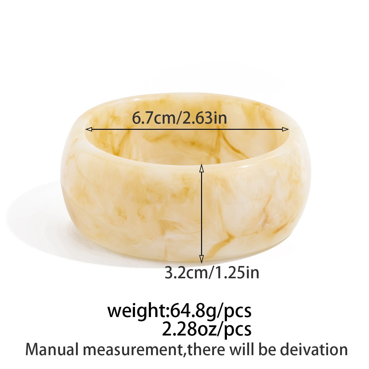 Chunky Gradient Resin Bangle Bracelet Set - ArtGalleryZen