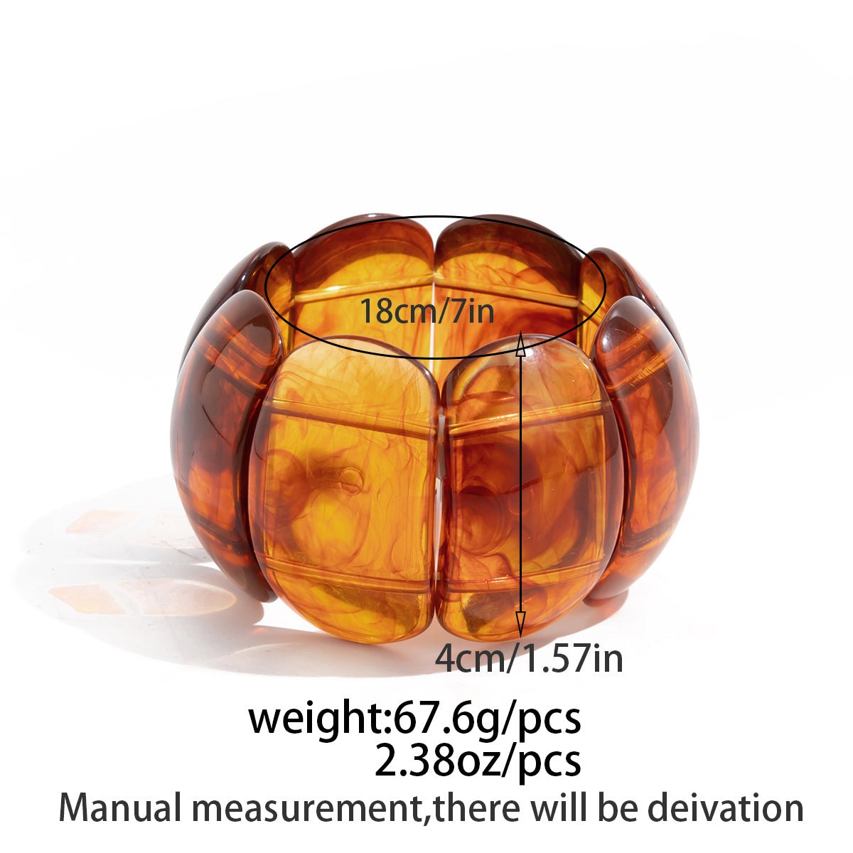 Chunky Gradient Resin Bangle Bracelet Set - ArtGalleryZen