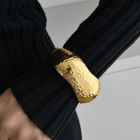 Thumbnail for Chunky Irregular Curved Wide Cuff Bangle Bracelet