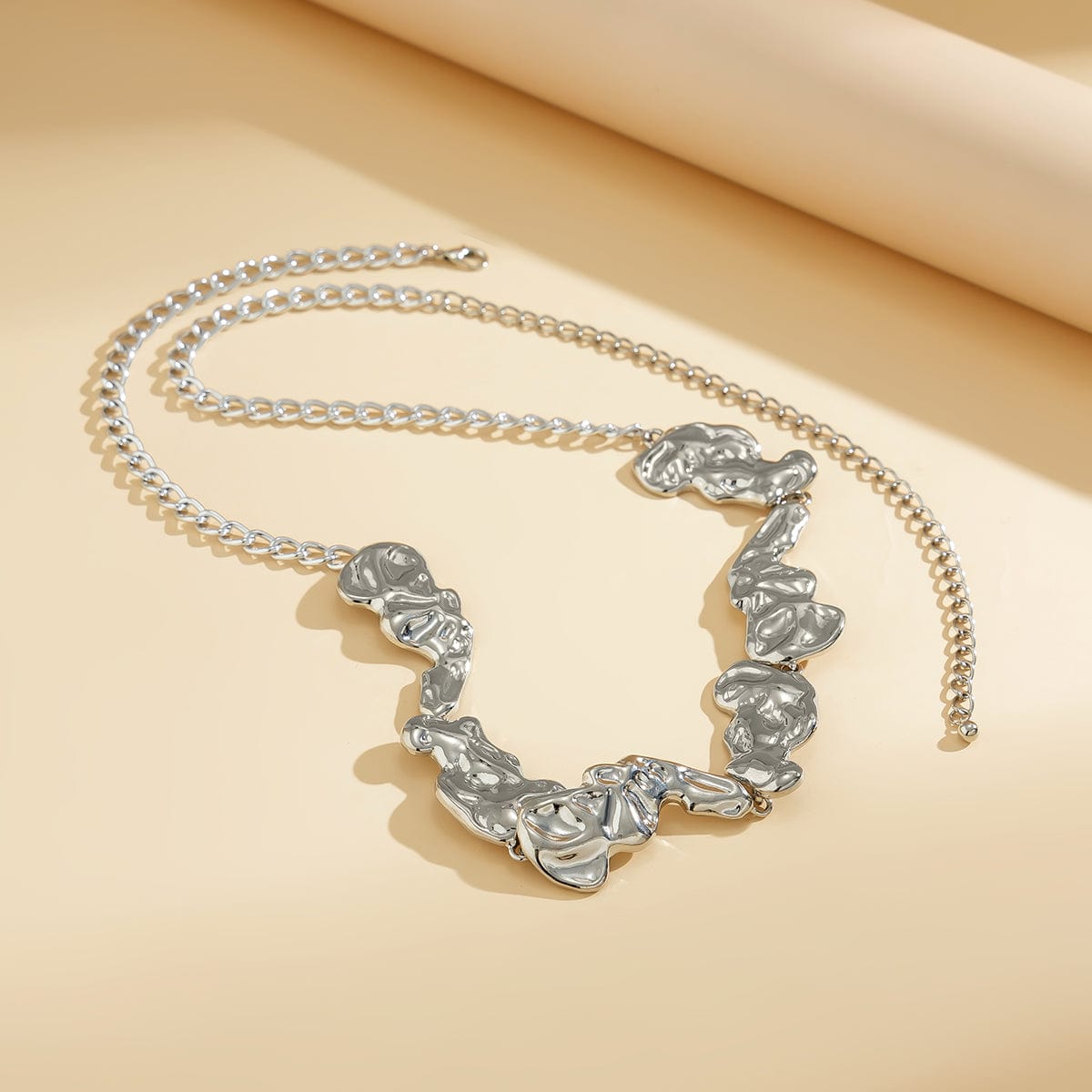 Chunky lrregular Abstarct Liquid Lava Waist Chain