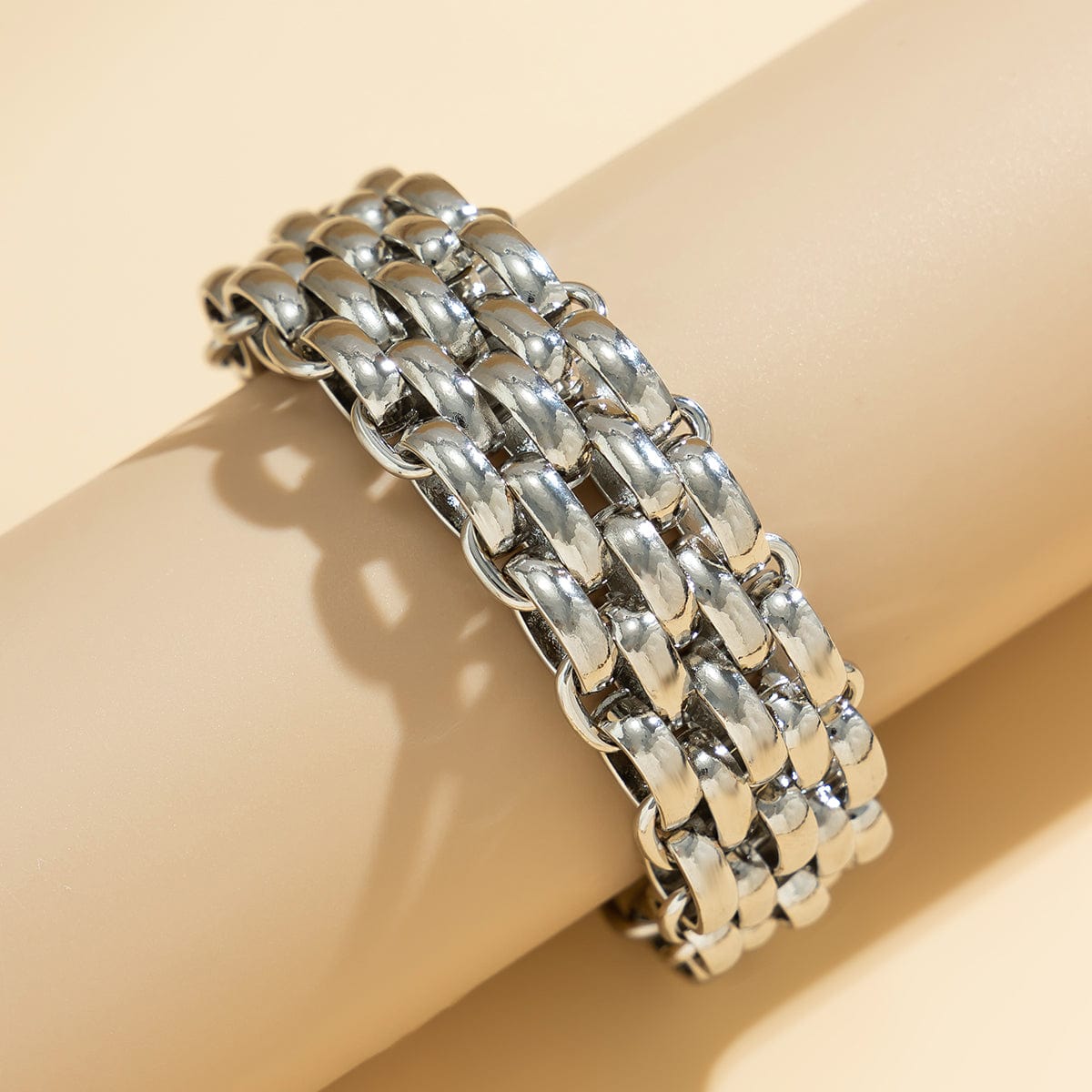 Chunky Mesh Popcorn Chain Bracelet - ArtGalleryZen